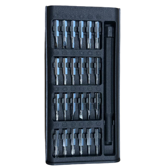 24-In-1 Multi-Functional Ratchet Magnetic Screwdriver Set 24Pcs S2 Steel Precision Bits