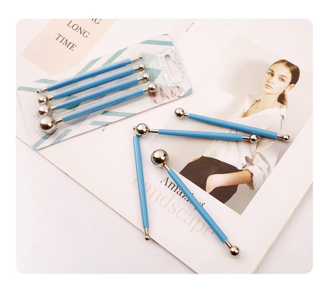 SeamiArt 4 Pcs. Set Stainless Steel Ball Nib Pen For Clay Fondant Sculpt DIY