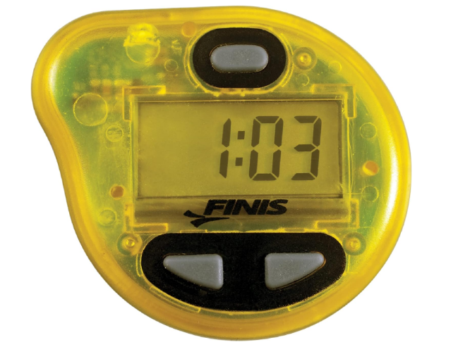 FINIS Tempo Trainer Pro Audible Metronome Pacing Device , Yellow/Blk, Small