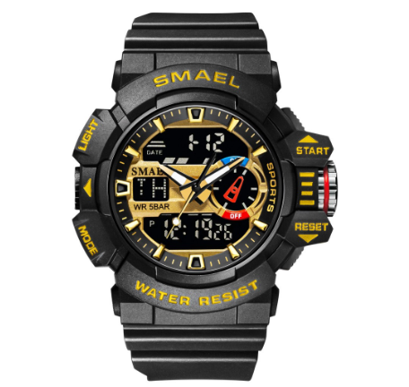 Smael 8043 Sport Watch Waterproof Top Brand Luxury Sports Digital Men's Wristwatch Military Army M003