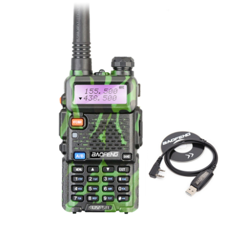 Baofeng UV-5R VHF/UHF Dual Band Two-Way Radio With Earpiece