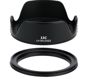 JJC LH-XF1545II Lens Hood for Lens Fuji Fujifilm Fujinon XC 15-45mm F3.5-5.6 OIS PZ , Fujifilm XF 18mm F2 , EF 40mm F2.8 STM,