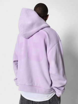 SUMWON Overhead Hoodie With Back Number Graphic Print