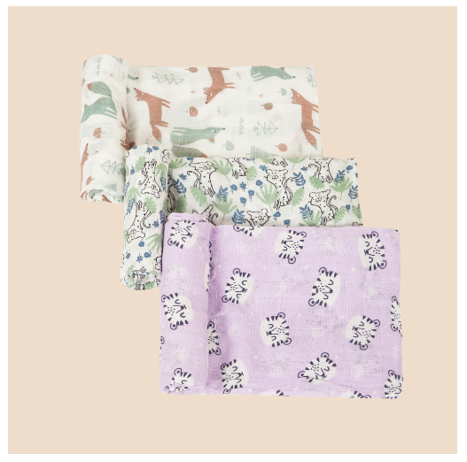 HappyFlute 120x110CM 3PCS Muslin Blanket Bamboo Cotton Baby Swaddle Soft Newborn Blanket Bath Towel Infant Wrap SET4