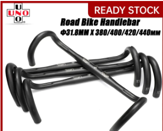 Uno Drop Bar Road Bike 31.8mm Dropbar Ultralight Aluminum Alloy Matte 380/400/420/440mm Bent Handle