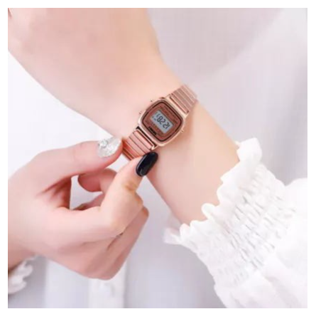 Skmei Women's Fashion Simple Stainless Steel Digital Waterproof Watch 1901 ROSEGOLD
