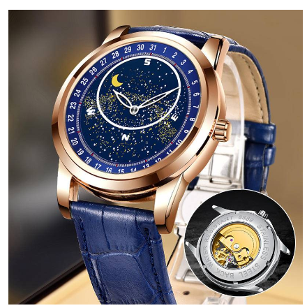 Men's Watch Automatic Authentic Business Waterproof Mechanical Luminous Stainless Steel Watch For Men Original 1