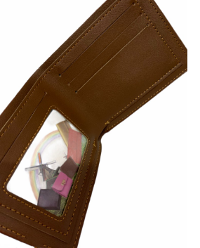 Men’s Wallet With box Retro Style Matibay at makapal leather