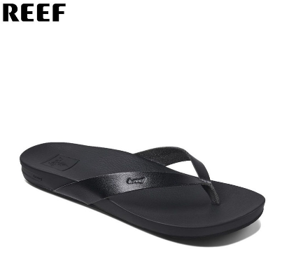 Reef Cushion Court Black Womens Sandals