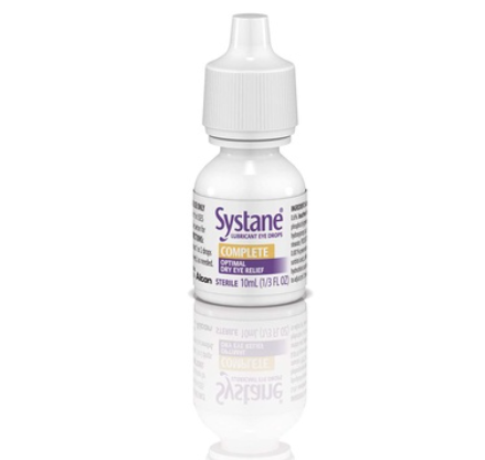 Systane Complete Optimal Dry Eye Relief Lubricant Eye Drops, 1/3 fl.oz / 10 ML