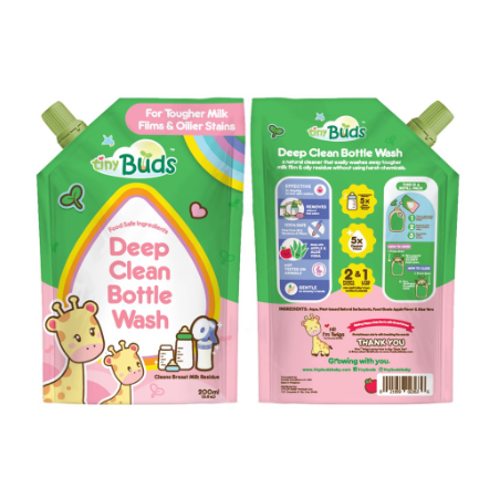 Tiny Buds Deep Clean Baby Bottle Wash Set of 2 (200ml)