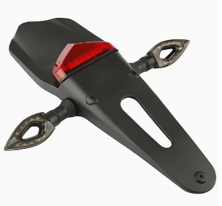 12V Motorcycle Rear Fender LED Taillight Running Tail Brake Stop Light With Turn Signal Light Universal Cafe Racer Old School