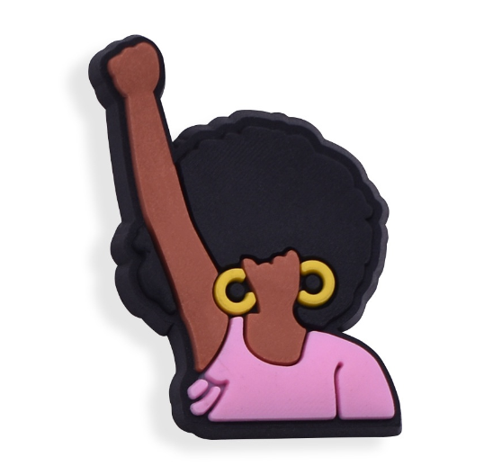 Cute Jibitz Croc Pin Pink Club Croc Jibbits Charm Pretty Girl Queen Jibits for Kids Shoe Charms Shoes Accessories Decoration f16