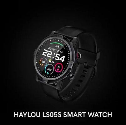 Haylou RT LS05S Original Smart Watch Monitor Blood Oxygen Android IOS Touch Screen IP68 Waterproof