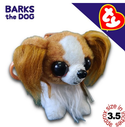 TY Key Clips-Chains Bag Charm Hanging Plushie Stuffed Toy Collection 1 PCC6