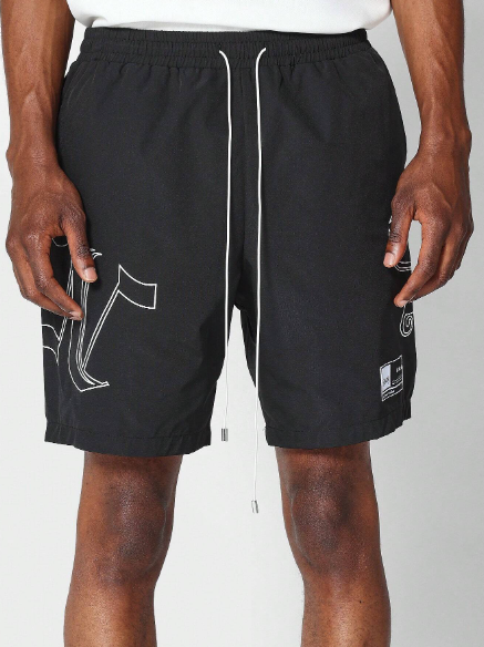 SUMWON Nylon Short With Back Graphic