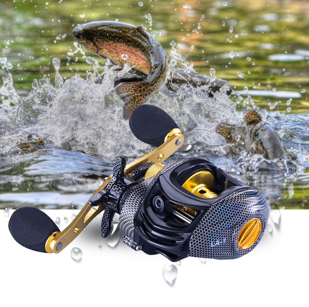 Double Line Cup Casting Reel LA3000 High Performance 4+1BB Ratio 7.2:1 High Speed Fishing Reel Metal Line Spool Saltwater Send A Line