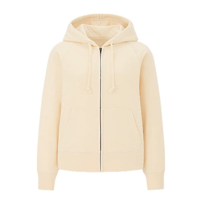 Plain Hoodie Jacket With Zipper/Unisex 10 Colors