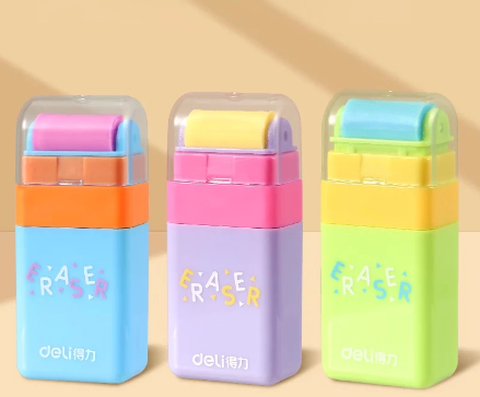 Deli VP154 Classic Roller Eraser (mixed) (block)