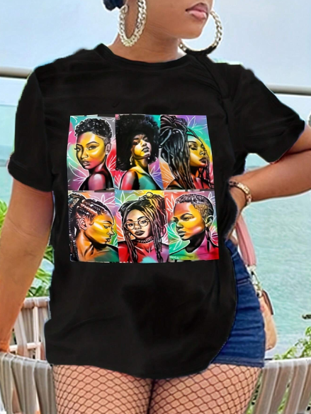 Short Sleeve T-shirt, Women's Casual Tee