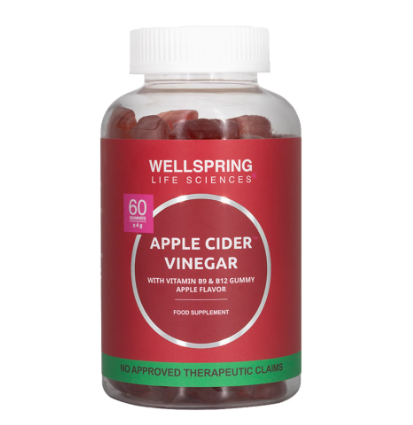Wellspring  Apple Cider Vinegar Gummies for Detox and Immunity 60 Gummies 240g