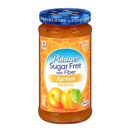 Polaner Sugar Free w/ Fiber Apricot Preserves 383g