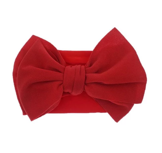 New Baby Nylon Headband Simple Solid Color Children's Hair Accessories High Elastic Bow Infant Headband BH10
