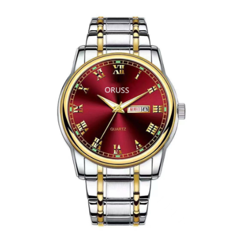 Original ORUSS Women Waterproof Simple Ultra-Thin Luxury Business Fashion Watch Automatic Quartz Dual Watch M2