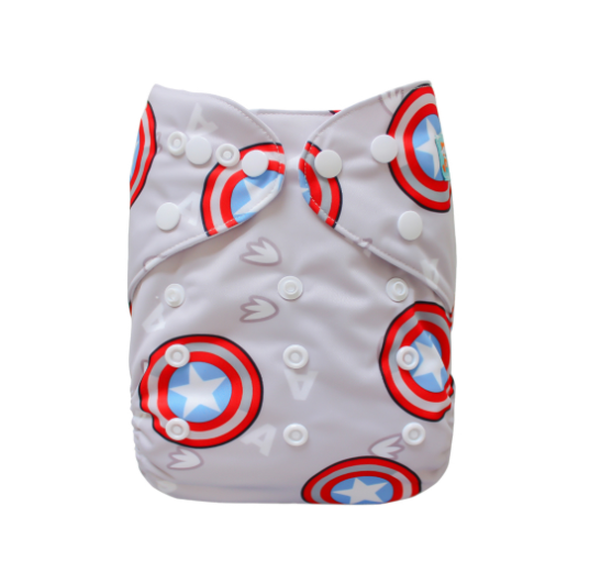 Alva Baby Cloth Diapers Washable Pocket Nappy Diaper for Newborn Without Insert N49