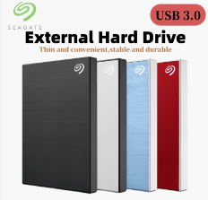 Seagate Hard Drive External 1TB 2TB HDD USB 3.0 Large Capacity One Touch Portable Slim Data Recovery