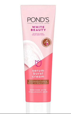 Pond's Bright Hydrating Serum Burst Cream for Glowing Skin 20g (Bundle of 3)