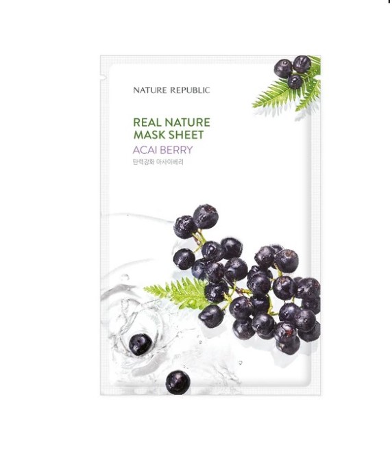 Nature Republic Real Nature  Acai Berry Mask Sheet