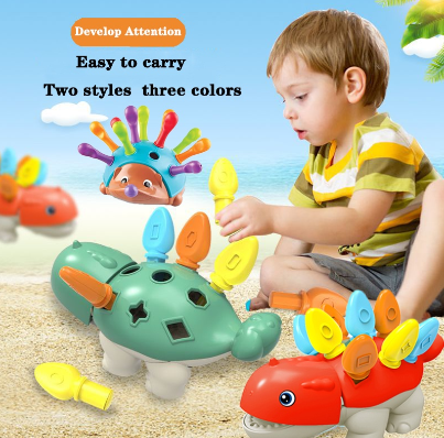 Hedgehog Toy Montessori Sensory Learning Color Number Classification Puzzle Early Education Training