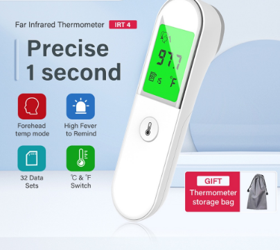 Yongrow Household Digital Forehead Thermometer with Fever Alarm Infrared Thermometer for Baby Adult