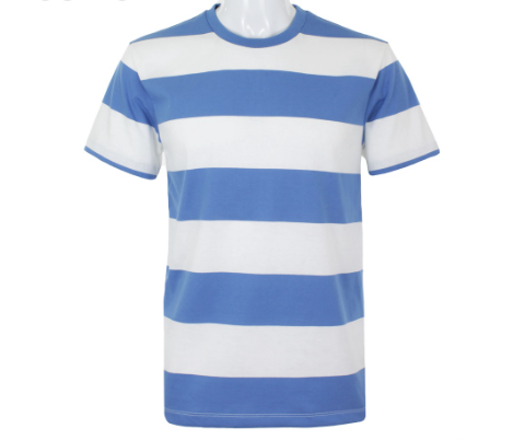 Cubic Men Basic Stripes Round Neck Tees T-shirt Top Top for Men