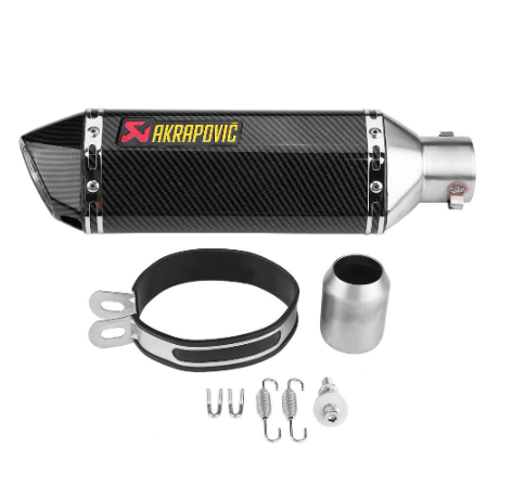 38-51mm Full Exhaust System Muffler Tailpipe Rear Pipe Akrapovič Universal Pipe with DB Killer