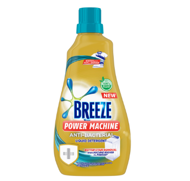 Breeze Liquid Detergent Antibacterial Power Machine 980ml