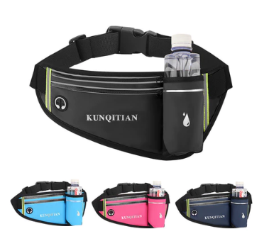 New Waist Body Belt Bag For Men Running Cellphone Bags Waterproof Marathon can put bottle 924