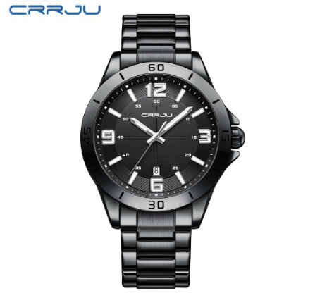 CRRJU New Watches for Men Top Luxury Brand Simple Fashion Leisure Quartz Stainless Steel Waterproof 5003 X 002