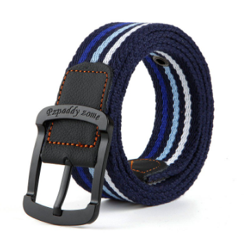 Men's and women's belt pins, canvas belts, casual overalls, trendy male students, youth military training, outdoor