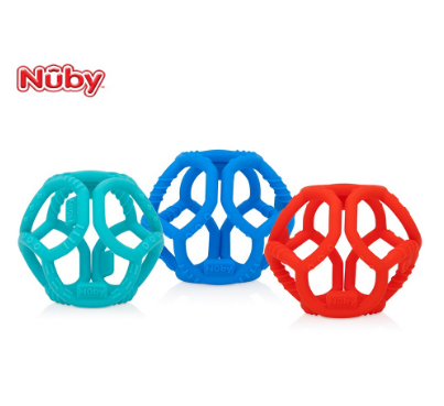 Nuby 3m+ Tuggy Silicone Teether Ball