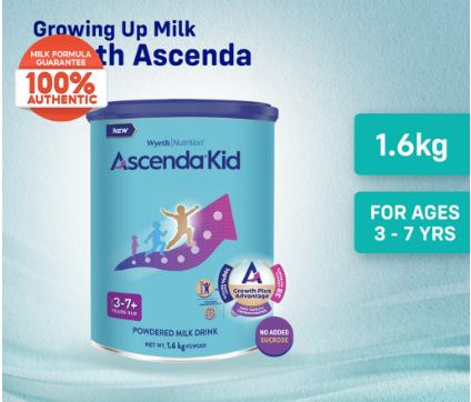 Wyeth Nutrition® ASCENDA® 4 KID Milk Drink for Children 3+ years old 1.6kg
