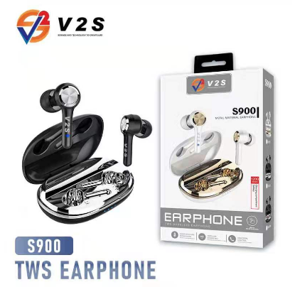 V2S S900 Earphones Wireless Bluetooth Earphone Stereo LED Light High Quality Sound Headset