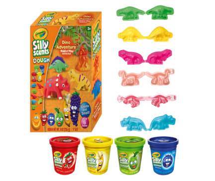 Crayola Silly Scents Dough Dino Adventure 4 pcs Activity Pack