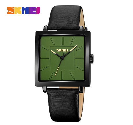 SKMEI Fashion Ladies Quartz Watch Waterproof Square Women 2032 GREEN
