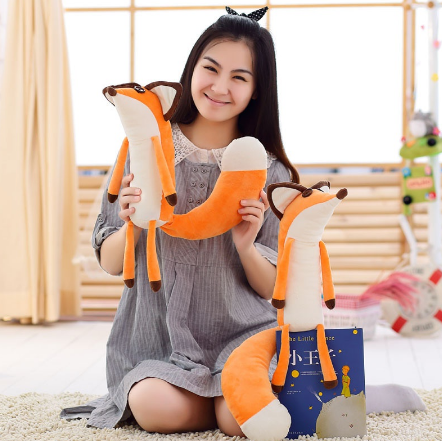 60cm Little Prince and The Fox Plush Dolls Stuffed Animals Plush Education Toys for Babys Christmas Birthday Gifts