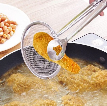 1PCS Multi-function Fried Food Colander Strainer Drain Food Folder/Sieve Oil folder Kitchen