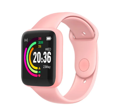 D20 Smart Watch Men Heart Rate Blood Pressure Monitor Fitness Tracker Bracelet Watches Y68 Smartwatch for Android Wristbands