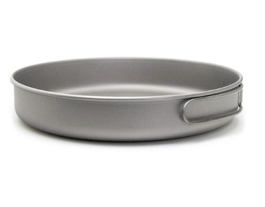 OUTGO-Ultralight Titanium Frypan Outdoor Camping Hiking Picnic Cooking Frying Pan