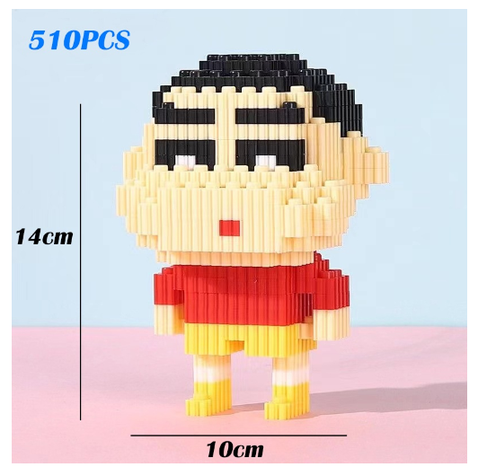 Lboyu One Piece Luffy Toys Cute Block Mini Character Building Block Children's Education Game 10